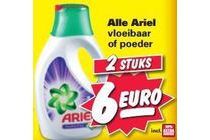 alle ariel vloeibaar of poeder