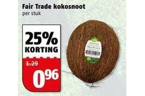 fair trade kokosnoot
