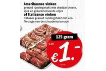 amerikaanse of italiaanse vinken