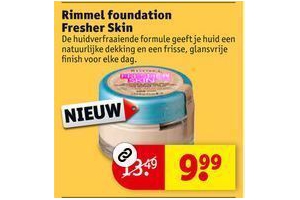 rimmel foundation fresher skin