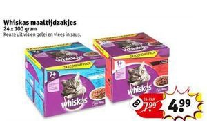 whiskas maaltijdzakjes