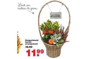 hengselmand herfstarrangement
