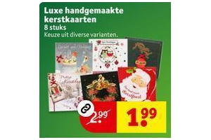 luxe handgemaakte kerstkaarten