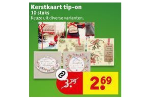 kerstkaart tip on