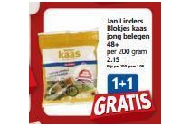 jan linders blokjes kaas jong belegen 48