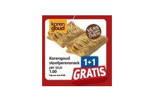korengoud stoofperensnack