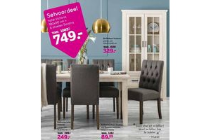 tafel victoria 6 stoelen sinatra