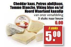 cheddar kaas petrus abdijkaas tomme blanche viking blue en of noord waarland kaasdip