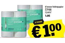 g woon toiletpapier 2 laags