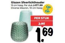 glazen sfeerlichthouder