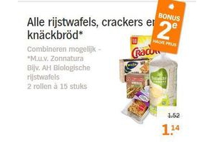 alle rijstwafels crackers en knaeckbroed