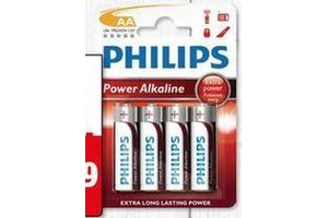 philips power alkaline aa batterijen