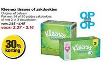 kleenex tissues of zakdoekjes