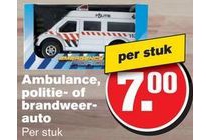 ambulance politie of brandweerauto