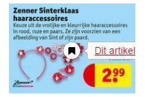 zenner sinterklaas haaraccessoires