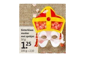 sinterklaas masker met spekjes