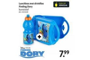 lunchbox met drinkfles finding dory