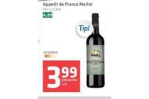 appetit de france merlot