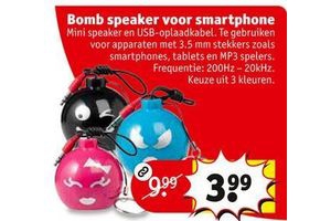 bomb speaker voor smartphone