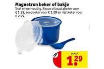 magnetron beker of bakje