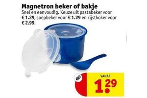 magnetron beker of bakje