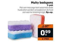 multy badspons 3 pak voor 0 99 ct