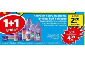 hele assortiment andrelon nu 1 1 gratis