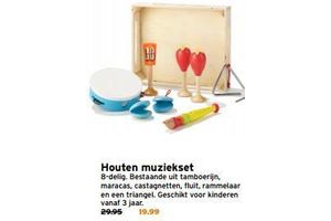 houten muziekset