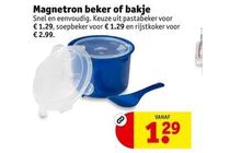 magnetron beker of bakje