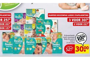 pampers reuzenpak luiers stapelkorting