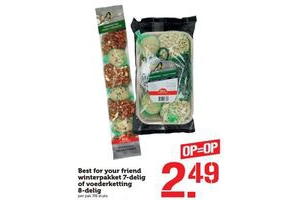 best for your friend winterpakket 7 delig of voederketting 8 delig
