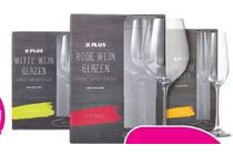 plus champagne rode of witte wijnglazen