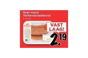 boer nland varkensbraadworst