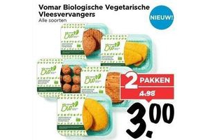 vomar biologische vegetarische vleesvervangers