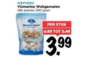 vismarine wokgarnalen alle soorten 300 gram nu eur3 99