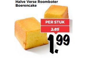 halve verse roomboter boerencake per stuk eur1 99