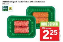 deen biologisch rundervinken of boomstammen