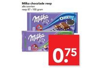 milka chocolade reep