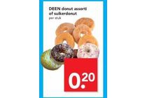 deen donut assorti of suikerdonut