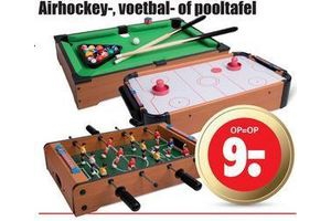 airhockey voetbal of pooltafel