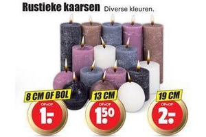 rustieke kaarsen