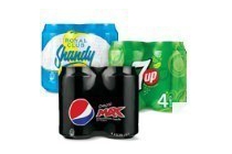 pepsi 7up en royal club 4 packs blikjes