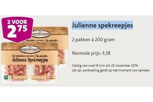 julienne spekreepjes