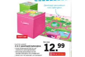 2 in 1 speeltapijt opbergbox