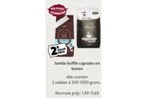 jumbo koffie capsules en bonen