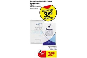 rexona en dove maximum protection