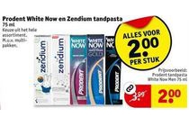 prodent white now en zendium tandpasta