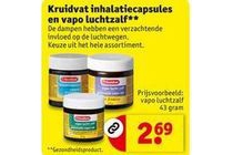 kruidvat inhalatiecapsules en vapo luchtzalf