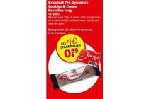 kruidvat pro dynamics cookies en cream proteine reep