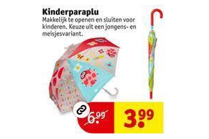 Ontstaan uitstulping De kamer schoonmaken Kinderparaplu voor €3,99 - Beste.nl